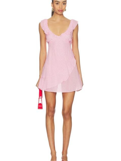 Frankies Bikinis Be Mine Chiffon Mini Dress