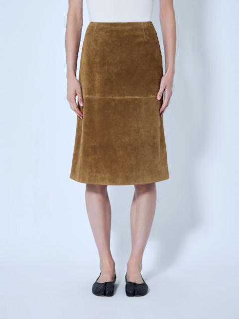 Jil Sander Panelled Suede Midi Skirt