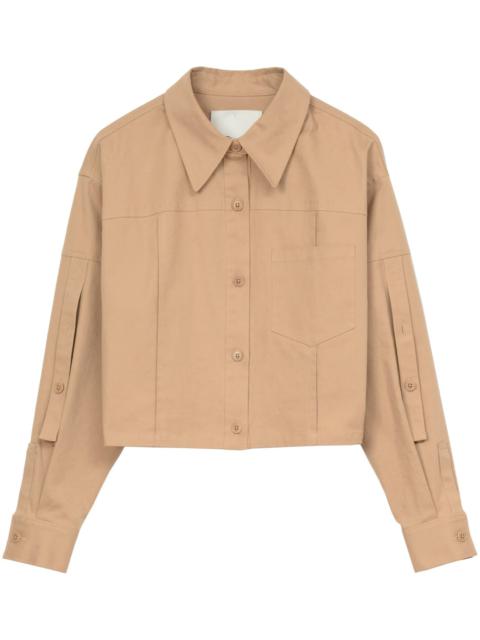 3.1 Phillip Lim Cropped Convertible Sleeve Shirt