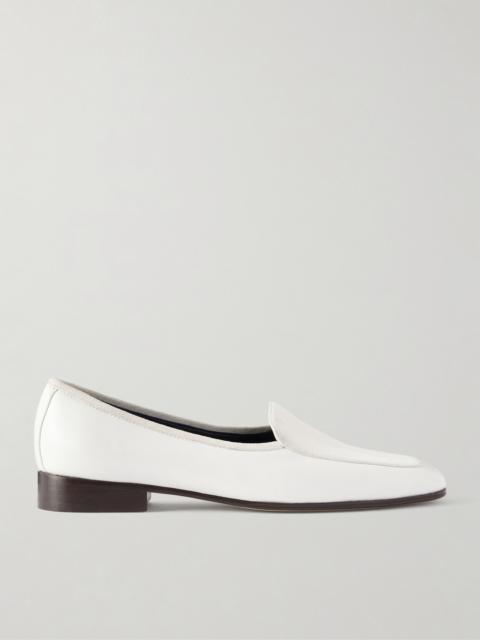 The Row Adam Glossed-leather Penny Loafers