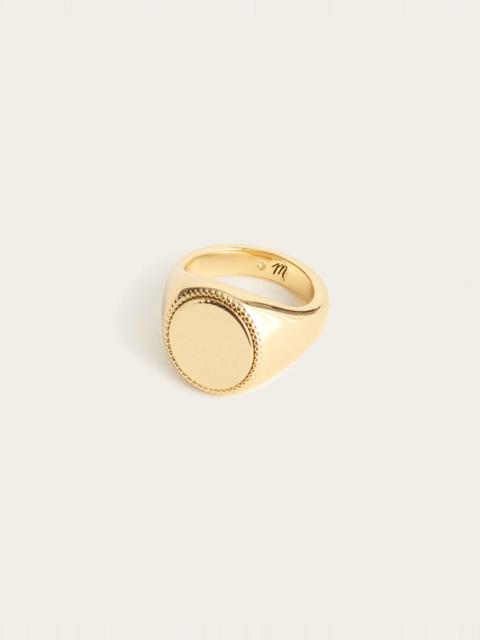 Madewell Milgrain Signet Ring