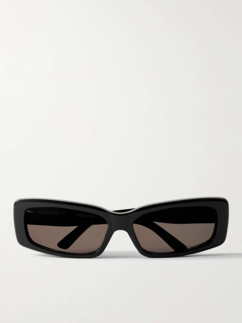 Rectangular-Frame Acetate Sunglasses