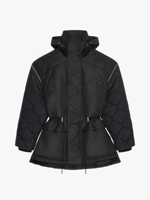 Givenchy BI-MATERIAL PARKA WITH REMOVABLE SLEEVES