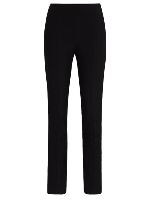 BOSS EXTRA-SLIM-FIT TROUSERS IN PERFORMANCE-STRETCH FABRIC