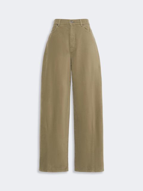 WEEKEND Max Mara ORDINE Cotton drill trousers - KAKI