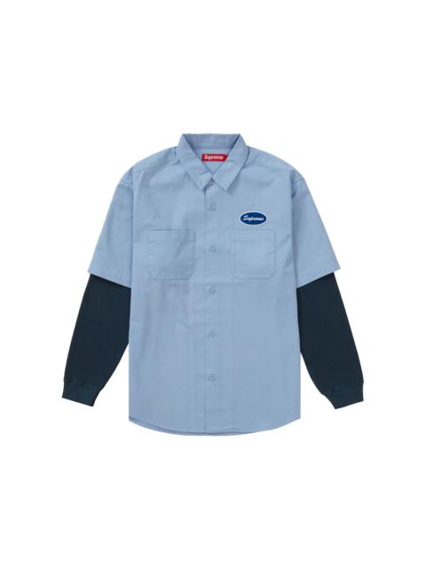 Supreme Supreme Thermal Sleeve Work Shirt Light Blue