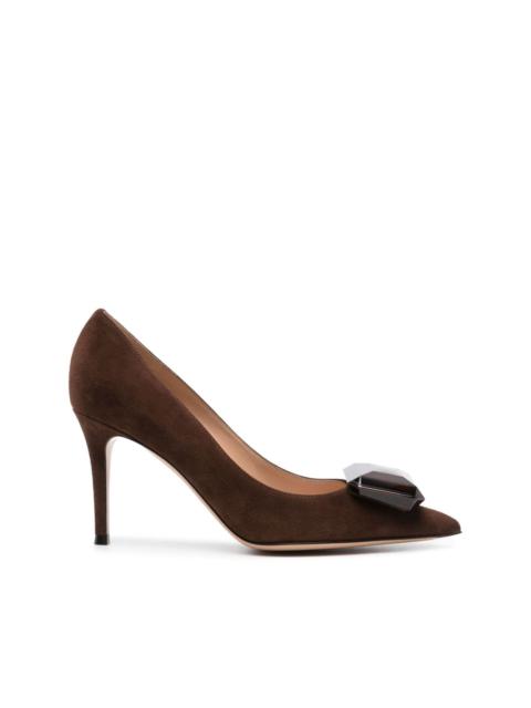 Jaipur 85mm suede pumps