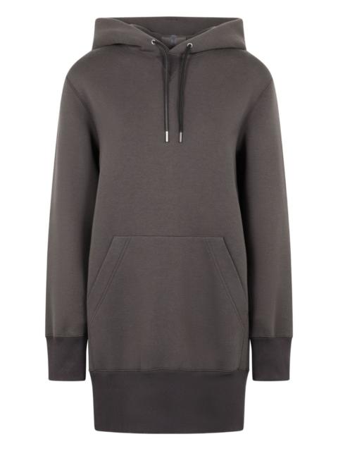 sacai ribbed-edge hoodie