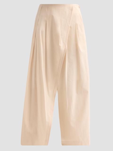 ISSEY MIYAKE Women's Looped Pleated Pants - Egg Beige