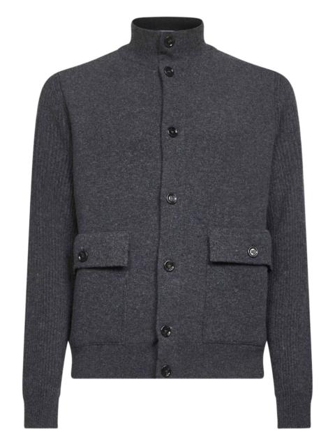 LARDINI wool blend shirt jacket