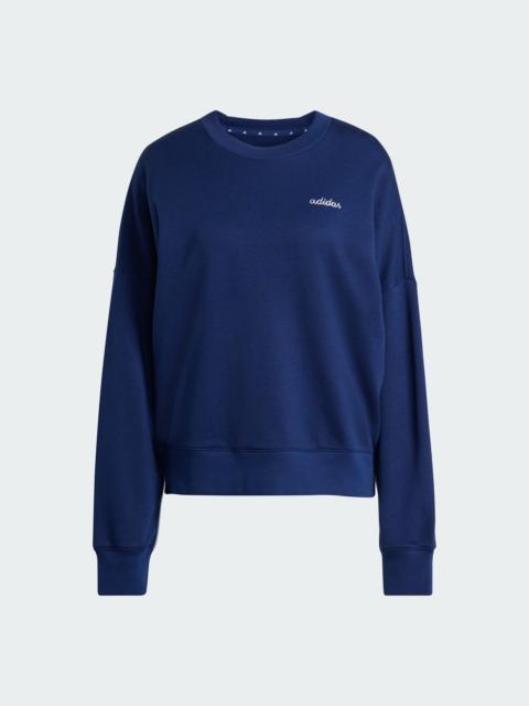 adidas Seasonal Essentials Colorpop Sweatshirt with Embroidered Graphic