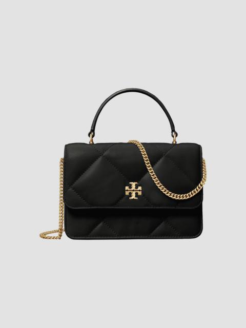 TORY BURCH Women's Kira Diamond Leather Top Handle Wallet - Black