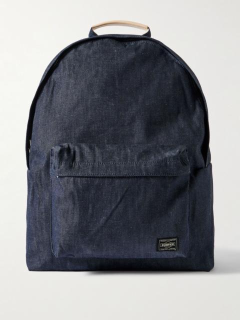 PORTER Daypack Denim Backpack Navy