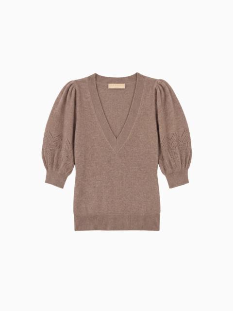 ULLA JOHNSON Reina Puff Cashmere Top