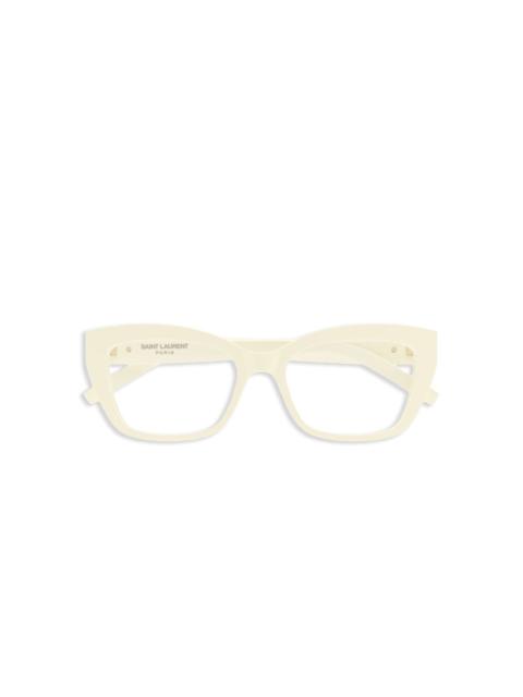 SAINT LAURENT logo-plaque glasses