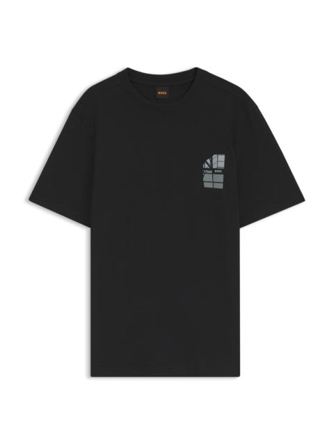 BOSS COTTON-JERSEY T-SHIRT WITH GRAPHIC PRINT