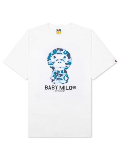 ABC CAMO BABY MILO TEE - WHITE/BLUE