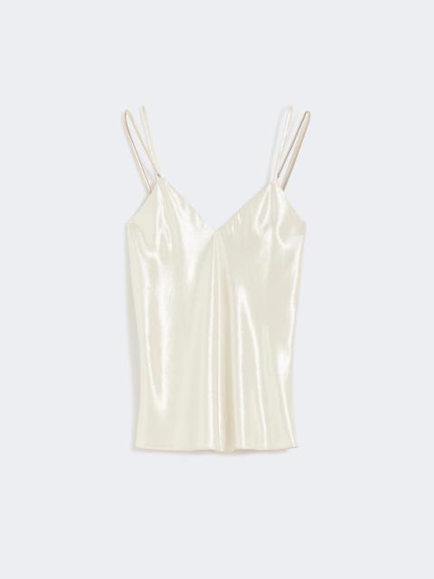 Max Mara GHIERA Viscose lamé top - LIGHT GOLD