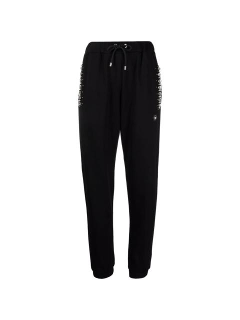 crystal iconic-plein track pants