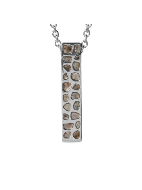 Parts of Four Cuboid Necklace (Half, Short Var., 50cm, Full Mega Pavé, PA+DIA)