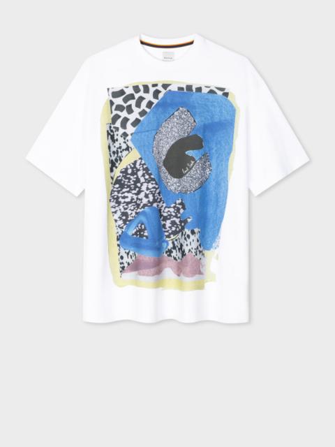 'Abstract' Print Cotton T-Shirt