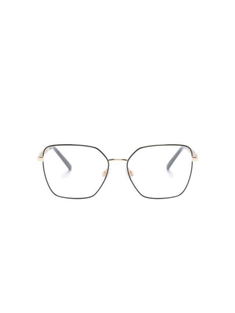 Dolce & Gabbana monogram-plaque square-frame glasses