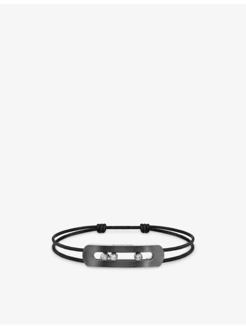 MESSIKA Move Large Titanium And 0.44ct Diamond Cord Bracelet