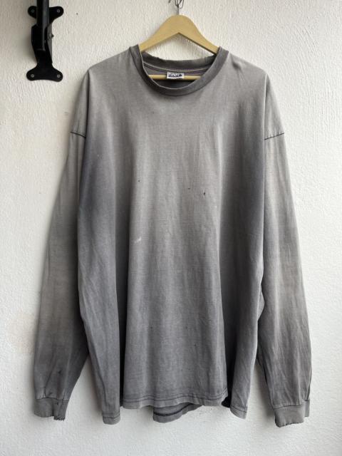 Other Designers Other - Vintage Sun Faded ProClub Heavy Weight Distressed Neck Tee