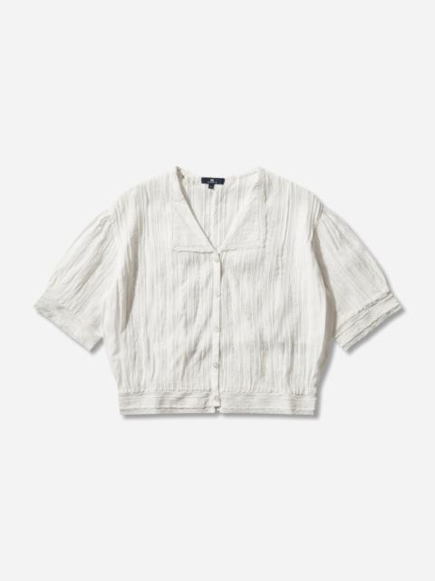 Levi's Women's Blue Tab Bandit Blouse White
