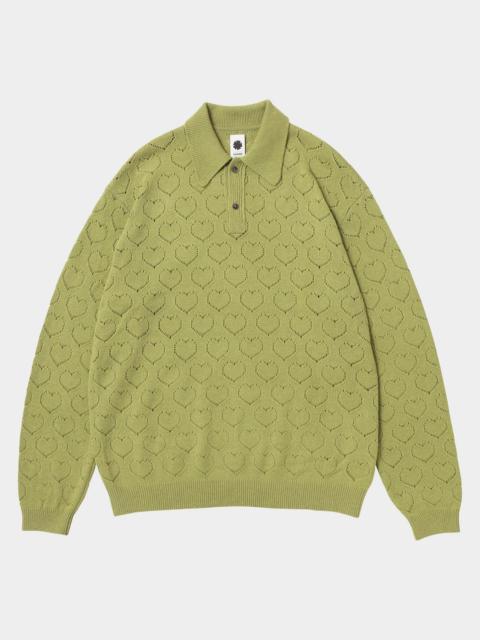 vowels Men's Eyelet Polo