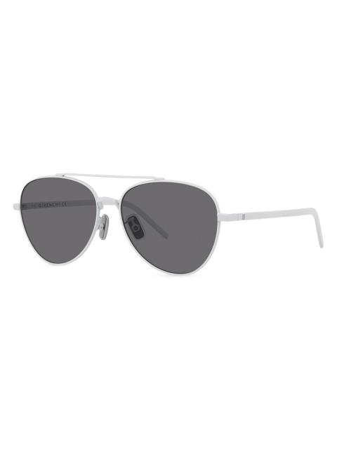 Givenchy Men's Aviator 56MM Sunglasses - White Black