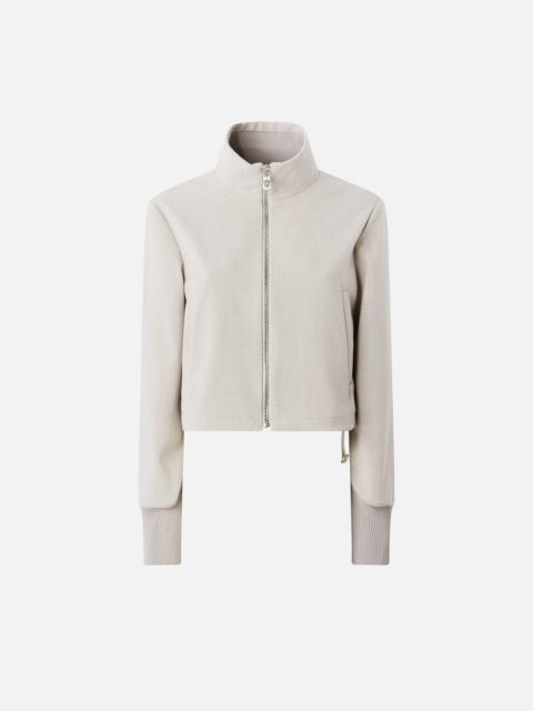 PINKO SLIM-FIT CROPPED JACKET WITH DRAWSTRING