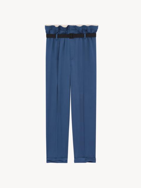 SAINT LAURENT PAPERBAG PANTS IN SILK