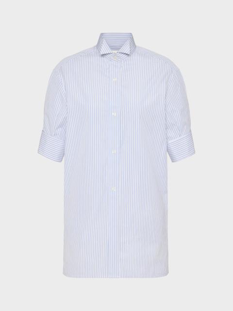 Maison Margiela Striped Cotton Short-Sleeve Shirt