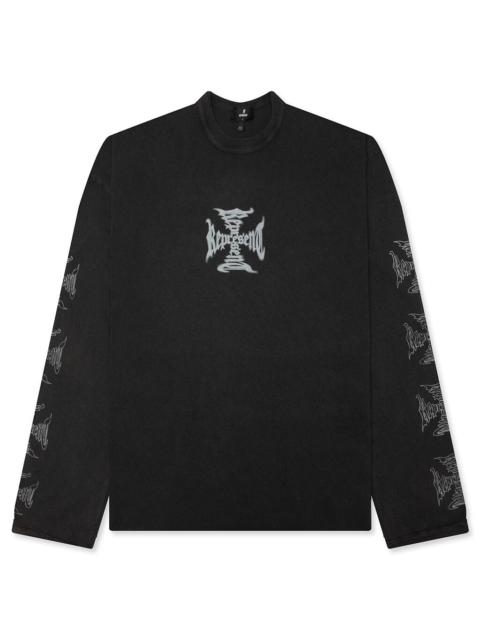REPRESENT MH LONG SLEEVE - FADED BLACK