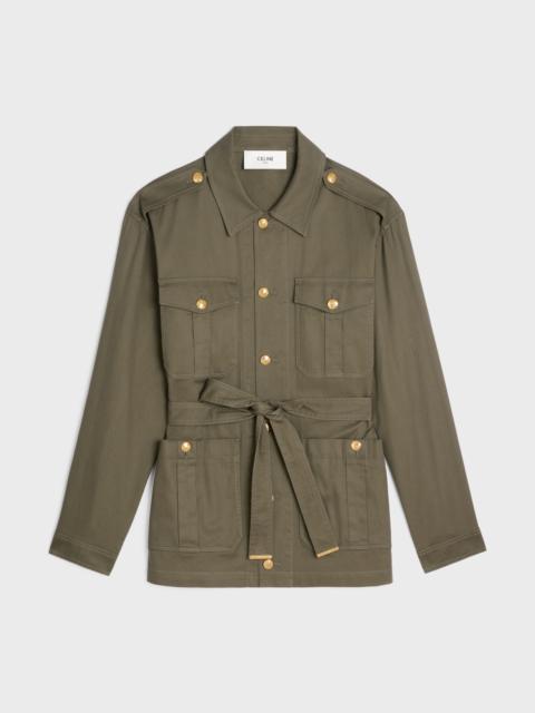 CELINE "saharienne" jacket in lightweight twill