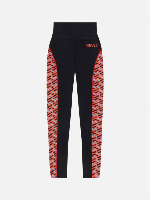 VERSACE Greca Signature Accent Gym Leggings