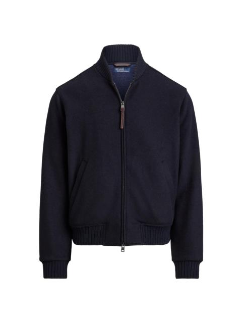 Polo Ralph Lauren Men's Wool-Blend Zip-Up Bomber Jacket - Collection Navy