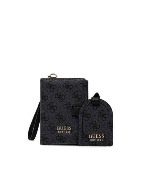 GUESS USA 4G-motif passport holder