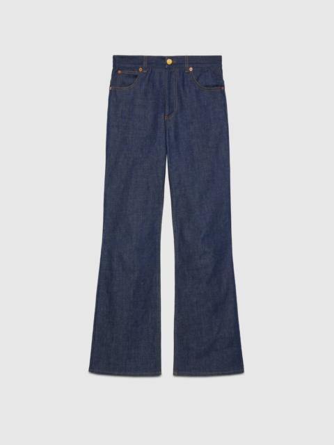 GUCCI Washed denim flare pant