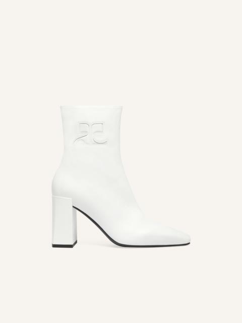 courrèges HERITAGE LEATHER ANKLE BOOTS