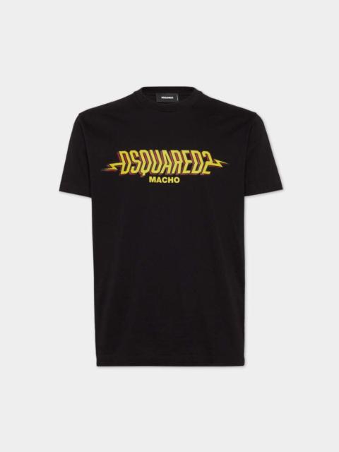 DSQUARED2 WASH LOOSE FIT SLOGAN T-SHIRT