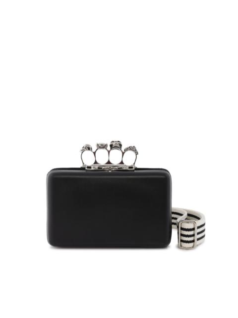 Alexander McQueen Twisted leather clutch bag