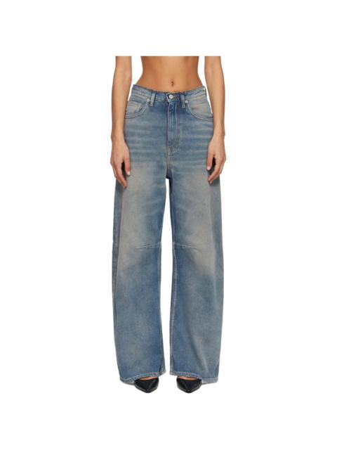 MM6 Maison Margiela Blue Wide-Leg Jeans