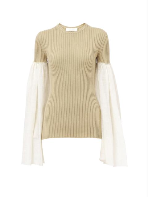 Chloé FITTED WIDE-SLEEVE TOP