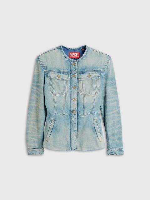 Diesel COLLARLESS DENIM JACKET