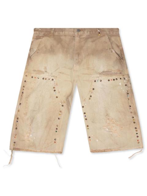SATOSHI NAKAMOTO DANNY'S CARPENTER SHORT - WHITE