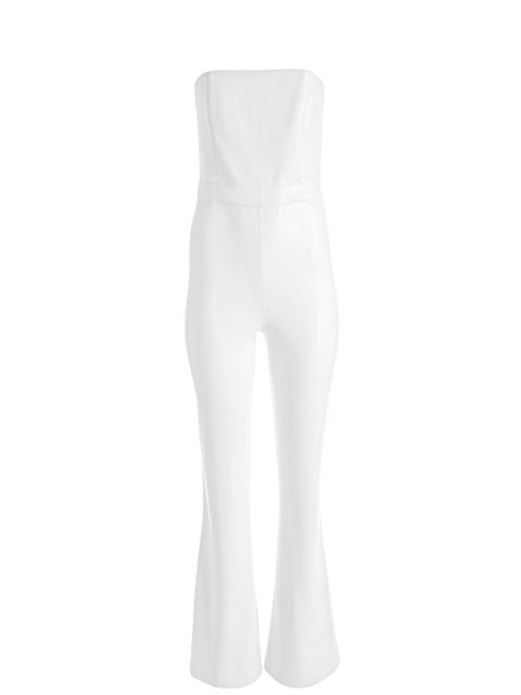 Alice + Olivia LAVERA VEGAN LEATHER JUMPSUIT