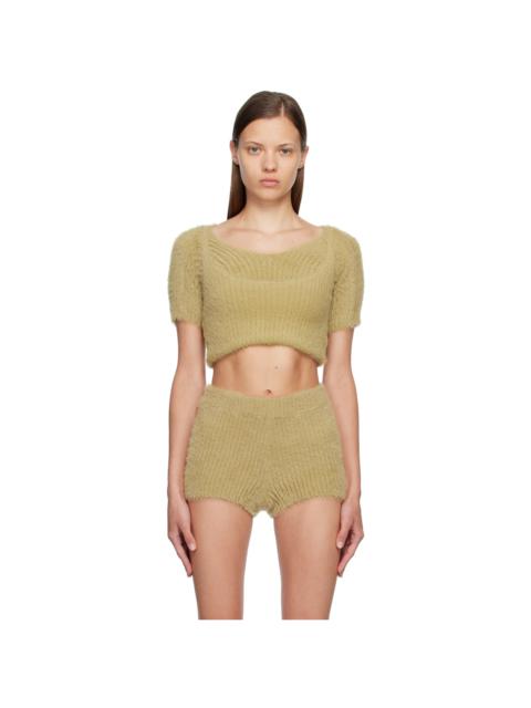 MM6 Maison Margiela Beige Modular Sweater