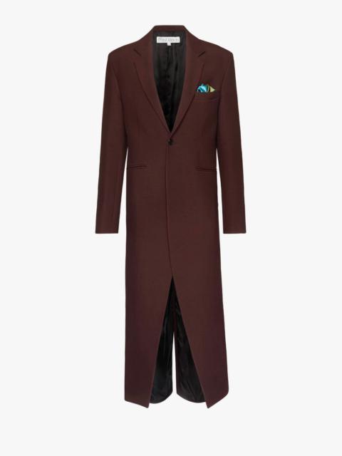 JW Anderson LONG COAT WITH SATIN HANDKERCHIEF